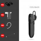 D16 Car Wireless Bluetooth-compatible  5.0  Earphones Mini Business Large-capacity Car Driving Headset Earbuds With Microphone black