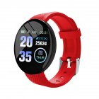 D18 1.44 Inch Sports Smart Watch Round Screen Smart Bracelet Heart Rate Blood Pressure Sleep Monitor red