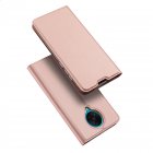 DUX DUCIS For Redmi K30 Pro Leather Mobile Phone Cover Magnetic Protective Case Bracket with Cards Slot Pink