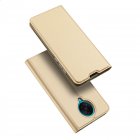 DUX DUCIS For Redmi K30 Pro Leather Mobile <span style='color:#F7840C'>Phone</span> Cover <span style='color:#F7840C'>Magnetic</span> Protective <span style='color:#F7840C'>Case</span> Bracket with Cards Slot Golden