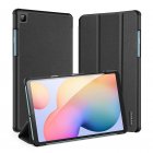 DUX DUCIS For Samsung Galaxy Tab S6 Lite Leather Shell Full Protection Smart Stay Case  black