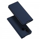DUX DUCIS For Samsung M31 Leather Mobile <span style='color:#F7840C'>Phone</span> Cover <span style='color:#F7840C'>Magnetic</span> Protective <span style='color:#F7840C'>Case</span> Bracket with Cards Slot blue