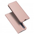 DUX DUCIS For XIAOMI 10/MI 10 Pro Fall Resistant Mobile Phone Cover Magnetic Leather Protective Case with Cards Slot Bracket Rose gold