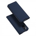 DUX DUCIS for Samsung A21s/A51 5G <span style='color:#F7840C'>Magnetic</span> Protective <span style='color:#F7840C'>Case</span> Bracket with Card Slot Leather Mobile <span style='color:#F7840C'>Phone</span> Cover blue