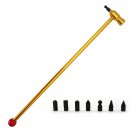 Dent Repair Kit Dent Hammer With Knock Down Head Replacement DIY Auto Body Hail Damage Repairing Tool gold