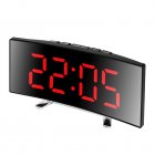 Digital Alarm Clock Desktop 6.5 Inch LED Display Screen Clocks Electronic Alarm Clock LED Number Time Clock Table Thermometers Hygrometers Display Clocks For Kitchen Living Room red
