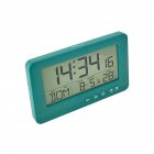 Digital Alarm Clock Multifunctional Bedside Clock With Snooze Function Desk Decoration For Living Room dark green