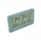 Digital Alarm Clock Multifunctional Bedside Clock With Snooze Function Desk Decoration For Living Room grey