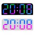 Digital Wall Clock 12 24 Hour Format With Automatic Night Mode LED Big Digits Clock For Farmhouse Kitchen Office White Shell Symphony