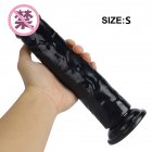 Dildo With Suction Cup Female Masturbation Device Adult Sex Toys Fake Big Penis Anal Butt Plug Erotic Supplies YL21001-S black small