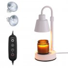 Dimmable Candle Warmer Lamp With Adjustable Height Top Down Candle Warmers Candle Melter Valentine Day Gift white EU plug