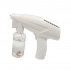 Disinfectant Electric Sprayer Handheld Outdoor Atomizer Adjustable Fogger for Home Office School Garden  white