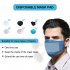 Disposable Non woven Breathable Mask Replacement Filter Cotton Mat 100pcs