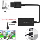 Dj1007 Wii  To  Hdmi-compatible  Converter With Hdmi-compatible Cable Wii To Hdmi-compatible Adapter, 480p Output Video Audio, Support All Wii Display black
