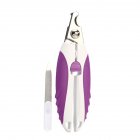 Dog Nail Clippers Stainless Steel Nail Scissors Pet Cleaning Grooming Tool with File For small and medium dogs