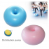 Donut Yoga Ball Thicken Explosion proof Inflatable Balance Fitness Balance Ball with Inflator Pink