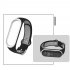 Double Color Round Holes Watch Band with Buckle Wrist Strap Replacement WristBand for XIAOMI MI Band 4 dark grey