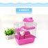 Double Layer Pet Cage Castle Toy for Pet Hamster Supplies Pink 23 17 30cm