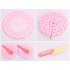 Double layer Wooden Cake Fruit Candle Cutting Self Sticking Children Play House DIY Toy Gift