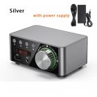 Douk Audio Mini TPA3116 Power Amplifier Bluetooth 5.0 Receiver Stereo Home Car Audio Amp USB U-disk Music Player Silver