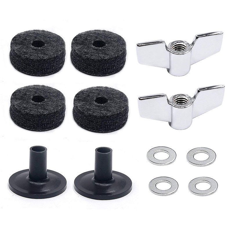 Drum Accessories Kit Cymbal Felts + Cymbal Sleeves + Wing Nuts + Washers Drum Accessories Kit