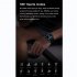 Dt70  Smartwatch for Men Ip68 Waterproof Smart Watch with Heart Rate Blood Pressure Monitor Black Silicone Strap