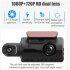 Dual Lens Car Video Recorder Hd 1080p Dash Cam 3 0 Inch Ips Camera Night Vision G Sensor Loop Recording Dvr Recorder   32GB card