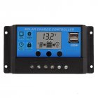 Dual USB PWM 10 20 30A Solar Charge Controller 12V 24V LCD Display Solar Panel Charge Regulator