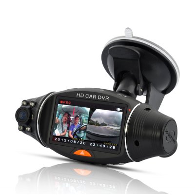 Dual Camera GPS Car DVR with 2.7 Inch Screen