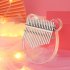 EU Kimi Kalimba Acrylic Thumb Piano 17 Keys with Tuner Hammer Gig Bag Acrylic Kalimba