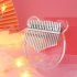 EU Kimi Kalimba Acrylic Thumb Piano 17 Keys with Tuner Hammer Gig Bag Acrylic Kalimba