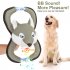 EU Squeaky Interactive Dog Toys with Handle Rope Grey
