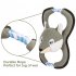 EU Squeaky Interactive Dog Toys with Handle Rope Grey