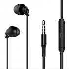 Earphone Super Bass Wired Earbuds Headset In-ear Wired Headphones With Mic for Mobile Phone Gaming Headphones black