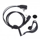 Earpiece Headset 2 Pin PTT Mic Earphone Compatible For GP88 CP040 GP2000 GP3688 GP68 Headphone Walkie Talkie black