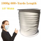 Elastic Cord Sewing Elastic Bands Wide Braided Elastic Rope Spool Elastic String 5mm 1000G 600 yards