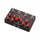 Electric Guitar Effect Delay + Chorus + Loop + Overload 4 in 1 Synthesizer Effect black