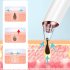 Electric Nose Blackhead Remover Facial Deep Pore Acne Pimple Cleaner Face Beauty Tool With 6 Suction Heads Red