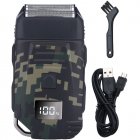 Electric Shaver Reciprocating Double-Headed Beard Trimmer USB Rechargeable