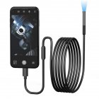 Endoscope Camera With Light, 200W Pixels HD Borescope With 6 LED Lights, 0.3IN Probe Structure, 9.8FT Semi-Rigid Snake Cabl, IP67 Waterproof Inspection Camera 3 meters
