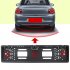 Eu Europe Car License Plate Frame Car Parking Sensor Kit black
