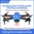F185 Aerial Photography Drone With Three sided Automatic Obstacle Avoidance Aircraft Hd 4k Pixel Dual lens Remote Control Aircraft Blue single Lens 4K