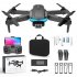 F185 Aerial Photography Drone With Three sided Automatic Obstacle Avoidance Aircraft Hd 4k Pixel Dual lens Remote Control Aircraft Black Dual Lens 4K 3 Battery