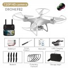 F82 Drone Long Endurance 20 Minutes 4k Dual-camera Real-time Image Transmission Aircraft Fixed Altitude Rc Aircraft White dual camera 720P
