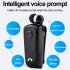 F920 Wireless Sports Earphone Bluetooth compatible Incoming Vibration Voice Report Number Clip on Type Headset Black