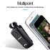 F920 Wireless Sports Earphone Bluetooth compatible Incoming Vibration Voice Report Number Clip on Type Headset White