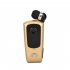 F920 Wireless Sports Earphone Bluetooth compatible Incoming Vibration Voice Report Number Clip on Type Headset gold