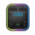 FM Transmitter Car Kit Wireless Bluetooth Hands Free Dual Usb Charger 3 1a Mp3 Music Tf Card U Disk Aux Player black