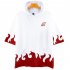 Fashion 3D Anime Naruto Pattern Color Hooded Short Sleeve T shirt Q 1087 YH09 white M