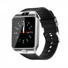 Fashion Bluetooth Smart Watch with <span style='color:#F7840C'>SIM</span> and Memory <span style='color:#F7840C'>Card</span> Support for Android & iOS Devices Silver